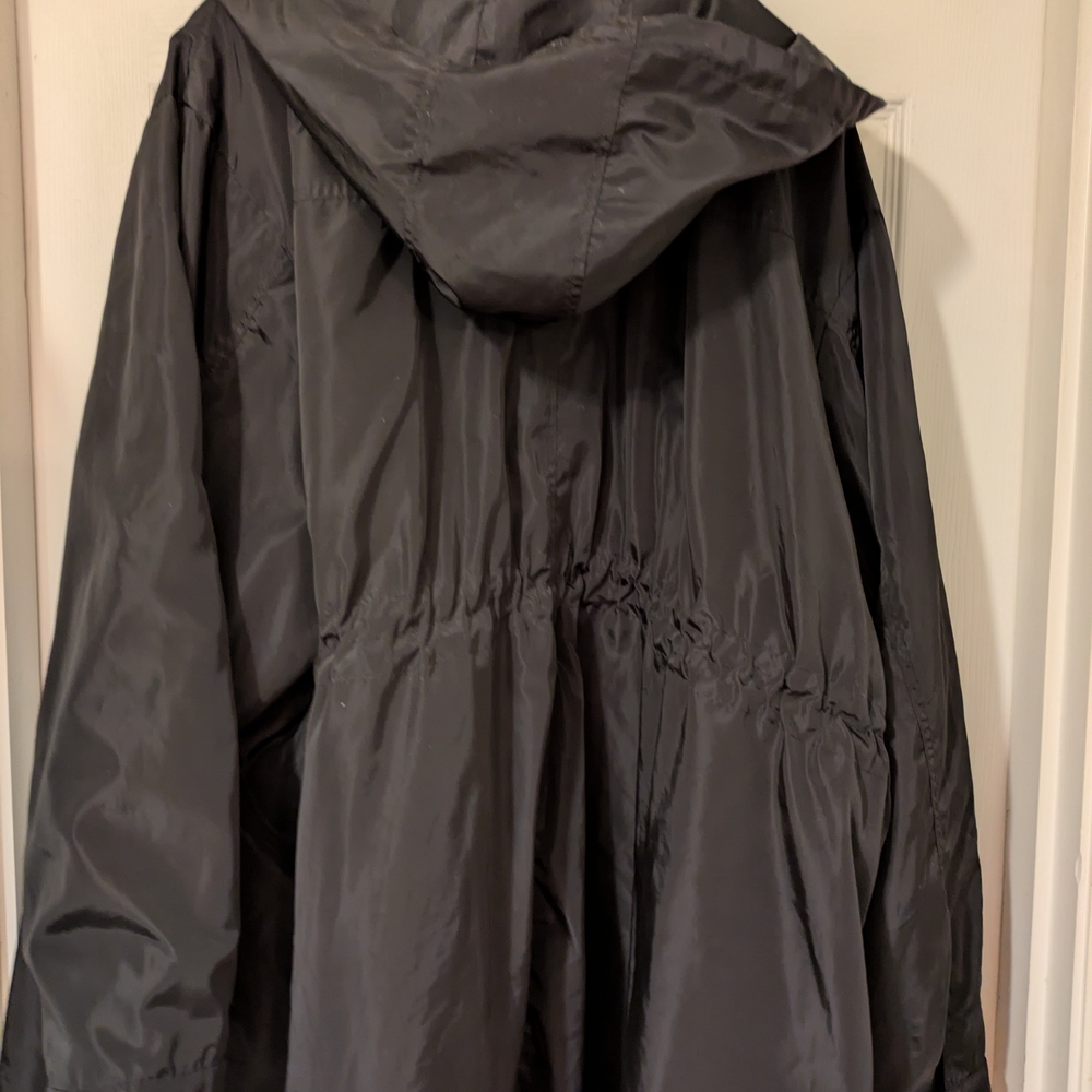 Catherines 3-in1 Parka Coat, 5x, Black/Magenta - Picture 3 of 6